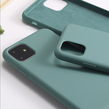 Extrapevný silikónový ochranný kryt pre Apple iPhone 11 - tmavo zelený