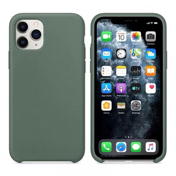 Extrapevný silikónový ochranný kryt pre Apple iPhone 11 Pro - tmavo zelený