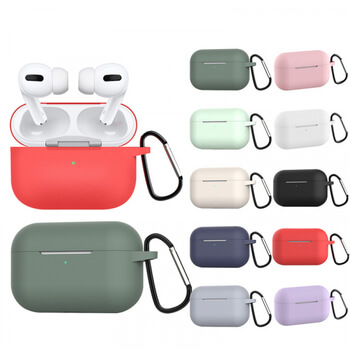 Silikónové ochranné puzdro pre Apple AirPods Pro (1.generace) - fialové