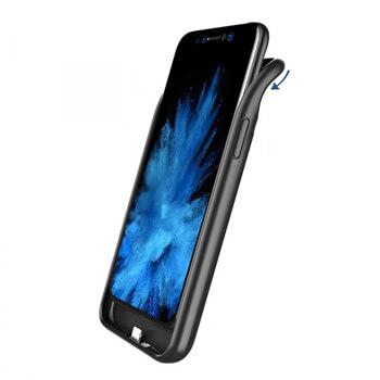 3v1 Silikónové puzdro s externou batériou smart battery case power bánk 3500 mAh pre Apple iPhone 11 Pro - čierne