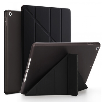 2v1 Smart flip cover + zadný silikónový ochranný obal pre Apple iPad 10.2" 2019 (7. generace) - čierny