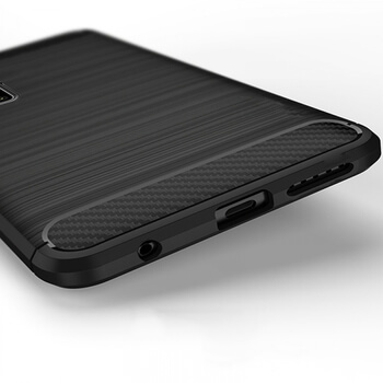 Ochranný silikónový obal karbón pre Samsung Galaxy A51 A515F - čierny
