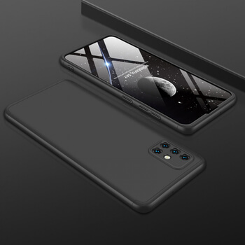 Ochranný 360 ° celotelový plastový kryt pre Samsung Galaxy A51 A515F - čierny