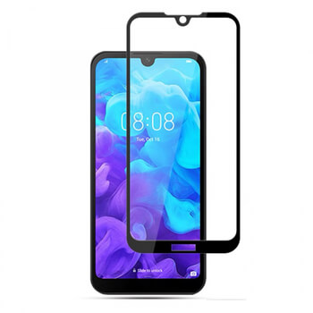 3x 3D ochranné tvrdené sklo s rámčekom pre Huawei Y5 2019 - čierne - 2+1 zadarmo