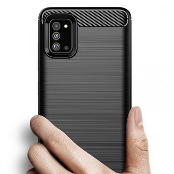Ochranný silikónový obal karbón pre Samsung Galaxy S20+ G985F - čierny