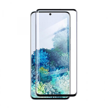 3D ochranné tvrdené sklo pre Samsung Galaxy S20 Ultra G988F - čierne