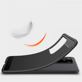 Ochranný silikónový obal karbón pre Samsung Galaxy S20 Ultra G988F - čierny
