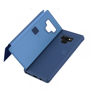 Zrkadlový silikónový flip obal pre Samsung Galaxy S20 G980F - strieborný