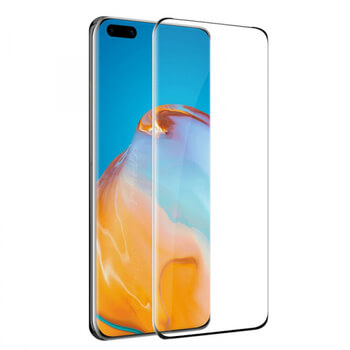 3D ochranné tvrdené sklo pre Huawei P40 Pro - čierne