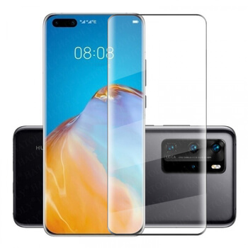 3x SES 3D ochranné tvrdené sklo pre Huawei P40 Pro - čierne - 2+1 zdarma
