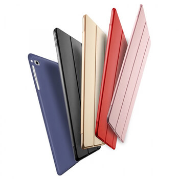 2v1 Smart flip cover + zadný silikónový ochranný obal pre Apple iPad 9.7" 2018 (6. generace) - červený