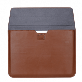 2v1 Puzdro s magnetom a stojanom z ekokože pre Apple MacBook Pro 15" TouchBar (2016-2020) - čierne