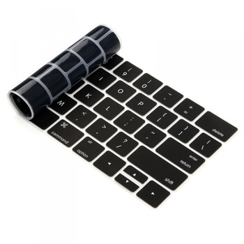 Silikónový ochranný obal na klávesnici US verzia pre Apple Macbook Pro 13" Retina - čierny