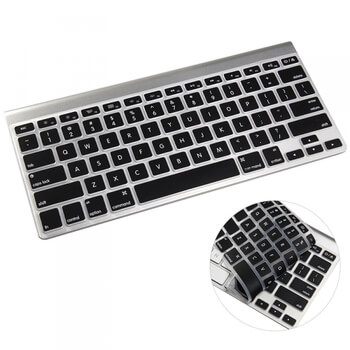 Silikónový ochranný obal na klávesnici EÚ verzia pre Apple MacBook Air 13" (2012-2017) - čierny