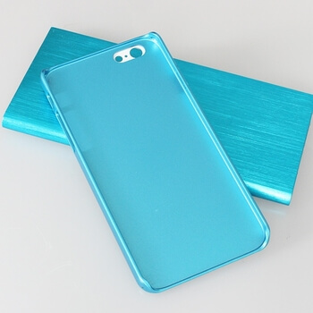 Plastový ochranný obal sa trblietky Apple iPhone 6/6S - modrý