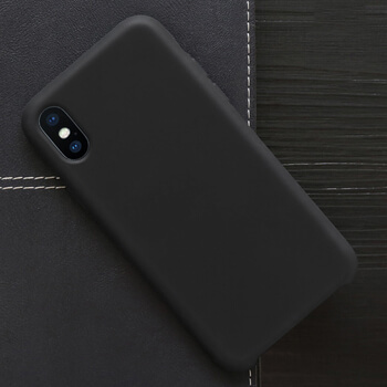 Extrapevný silikónový ochranný kryt pre Apple iPhone SE (2020) - čierny