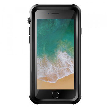 Vodotesný plastový obal s ovládaním pre Apple iPhone SE (2020) - čierny