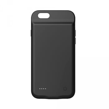 3v1 Silikónové puzdro s externou batériou smart battery case power bánk 3200 mAh pre Apple iPhone SE (2020) - čierne