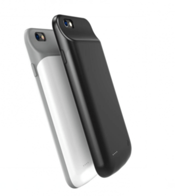3v1 Silikónové puzdro s externou batériou smart battery case power bánk 3200 mAh pre Apple iPhone SE (2020) - čierne