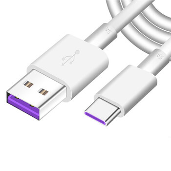 USB-C synchronizačný a nabíjací kábel s konektorom Lightning 5A - biely