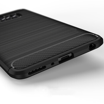 Ochranný silikónový obal karbón pre Samsung Galaxy A10 A105F - čierny