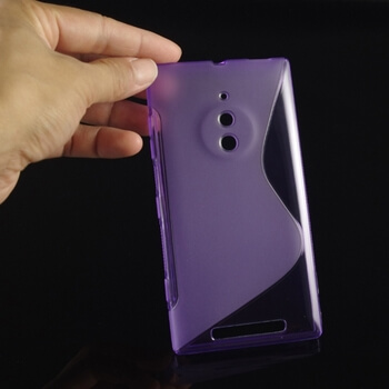 Silikónový ochranný obal S-line pre Nokia Lumia 830 - fialový