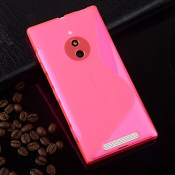 Silikónový ochranný obal S-line pre Nokia Lumia 830 - ružový