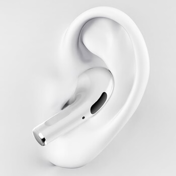 Múdra bezdrôtová bluetooth slúchadlá TWS 3. generácie s mikrofónom a nabíjacím puzdrom biela