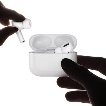 Múdra bezdrôtová bluetooth slúchadlá TWS 3. generácie s mikrofónom a nabíjacím puzdrom biela