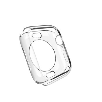 Ultratenký silikónový obal pre chytré hodinky Apple Watch 44 mm (5.série) - priehľadný
