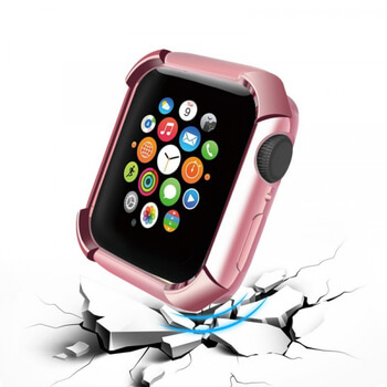 Ultratenký silikónový obal pre chytré hodinky Apple Watch 44 mm (5.série) - ružový