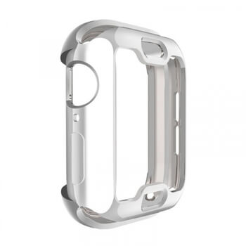 Ultratenký silikónový obal pre chytré hodinky Apple Watch 44 mm (5.série) - strieborný