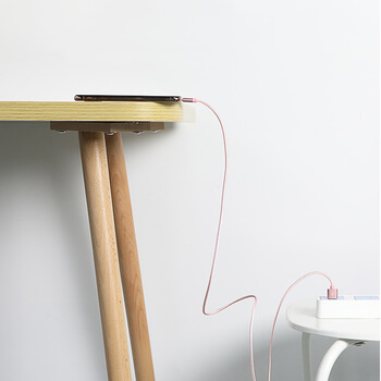 Nylonový USB Lightning kábel pre Apple - ružový