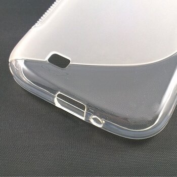 Silikónový mliečny ochranný obal pre Samsung Galaxy S4 i9505 - čierny