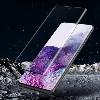 3D ochranné tvrdené sklo pre Samsung Galaxy S20+ G985F - čierne