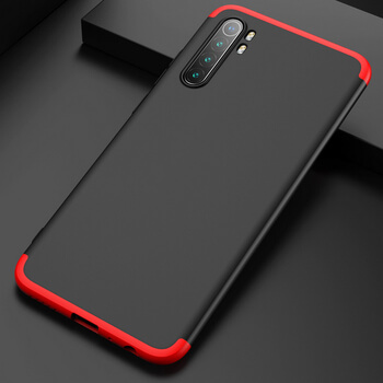 Ochranný 360 ° celotelový plastový kryt pre Xiaomi Mi Note 10 Lite - modrý