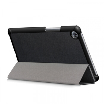 2v1 Smart flip cover + zadný plastový ochranný kryt pre Lenovo TAB M10 X605F/X505F - čierny