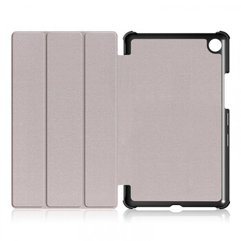 2v1 Smart flip cover + zadný plastový ochranný kryt pre Lenovo TAB M10 X605F/X505F - čierny