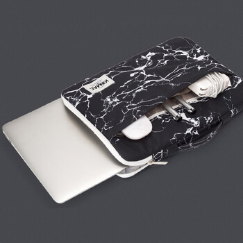 Prenosná taška s vreckami pre Apple MacBook Pro 13" Retina - Biela ruža