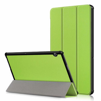 2v1 Smart flip cover + zadný plastový ochranný kryt pre Huawei MediaPad T5 10.1" - zelený