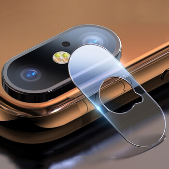 3x Ochranné sklo na šošovku fotoaparátu a kamery pre Apple iPhone X/XS