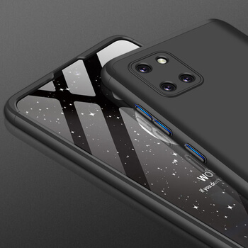 Ochranný 360 ° celotelový plastový kryt pre Samsung Galaxy Note 10 Lite - čierny