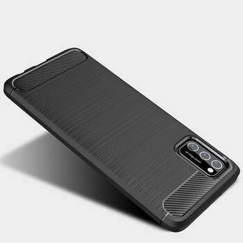 Ochranný silikónový obal karbón pre Samsung Galaxy A41 A415F - čierny