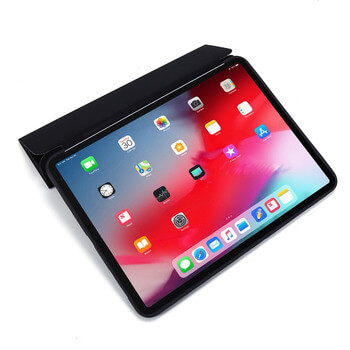 2v1 Smart flip cover + zadný silikónový ochranný obal pre Apple iPad Pro 12.9" 2020 (4.generace) - čierny