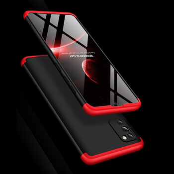 Ochranný 360 ° celotelový plastový kryt pre Samsung Galaxy A41 A415F - čierny