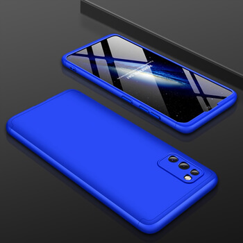 Ochranný 360 ° celotelový plastový kryt pre Samsung Galaxy A41 A415F - modrý