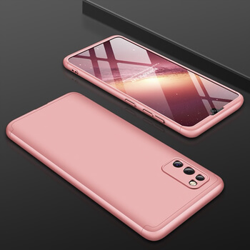 Ochranný 360 ° celotelový plastový kryt pre Samsung Galaxy A41 A415F - ružový