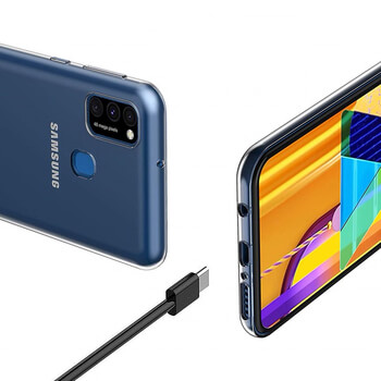 Silikónový obal pre Samsung Galaxy A21s - priehľadný