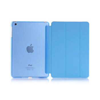 2v1 Smart flip cover + zadný silikónový ochranný obal pre Apple iPad Air 2 - modrý