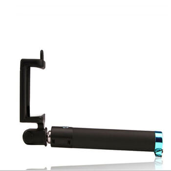 Teleskopická Selfie tyč monopod s ovládaním cez Lightning kábel 78 cm - modrá rukoväť